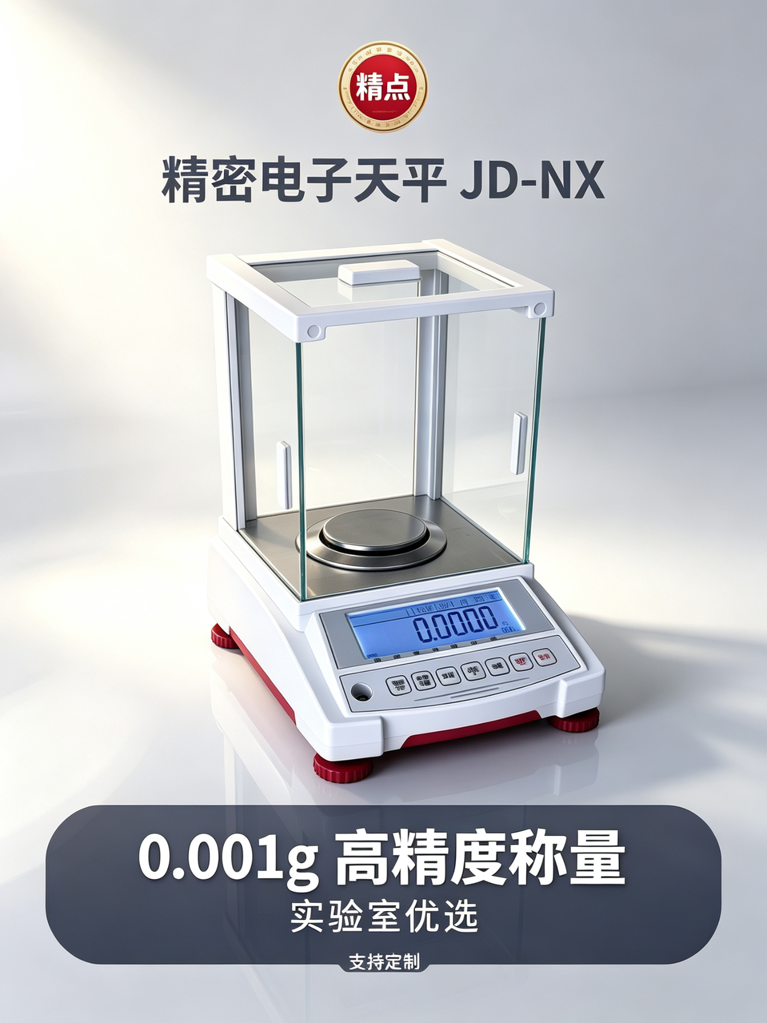 精点电子天平JD-NX 0.001g高精度分析天平支持定制